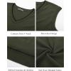 imagePJ PAUL JONES Mens Sweater Vest Wool Blended Knitted Vest Sweaters VNeck Sleeveless Pullover VestsArmy Green