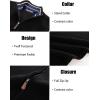 imagePJ PAUL JONES Mens Sweater Vests Slim Fit Twill Textured Full Zip Sleeveless Vests Casual OutwearBlack