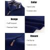 imagePJ PAUL JONES Mens Sweater Vests Slim Fit Twill Textured Full Zip Sleeveless Vests Casual OutwearRoyal Blue