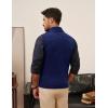 imagePJ PAUL JONES Mens Sweater Vests Slim Fit Twill Textured Full Zip Sleeveless Vests Casual OutwearRoyal Blue
