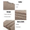 imagePJ PAUL JONES Mens Sweater Vests V Neck Cable Twist Knit Sleeveless Vests Casual Pullover SweaterApricot