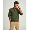 imagePJ PAUL JONES Mens Sweaters Solid Color Soft Warm Pullover Sweaters JerseyArmy Green