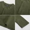 imagePJ PAUL JONES Mens Sweaters Solid Color Soft Warm Pullover Sweaters JerseyArmy Green