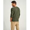 imagePJ PAUL JONES Mens Sweaters Solid Color Soft Warm Pullover Sweaters JerseyArmy Green