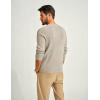 imagePJ PAUL JONES Mens Sweaters Solid Color Soft Warm Pullover Sweaters JerseyBeige