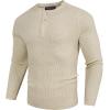 imagePJ PAUL JONES Mens Sweaters Solid Color Soft Warm Pullover Sweaters JerseyBeige