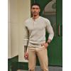 imagePJ PAUL JONES Mens Sweaters Solid Color Soft Warm Pullover Sweaters JerseyBeige