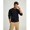 imagePJ PAUL JONES Mens Sweaters Solid Color Soft Warm Pullover Sweaters JerseyBlack