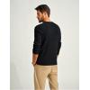imagePJ PAUL JONES Mens Sweaters Solid Color Soft Warm Pullover Sweaters JerseyBlack