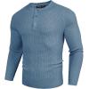 imagePJ PAUL JONES Mens Sweaters Solid Color Soft Warm Pullover Sweaters JerseyBlue