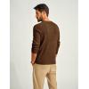 imagePJ PAUL JONES Mens Sweaters Solid Color Soft Warm Pullover Sweaters JerseyCoffee