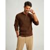imagePJ PAUL JONES Mens Sweaters Solid Color Soft Warm Pullover Sweaters JerseyCoffee