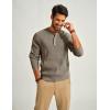 imagePJ PAUL JONES Mens Sweaters Solid Color Soft Warm Pullover Sweaters JerseyKhaki