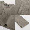 imagePJ PAUL JONES Mens Sweaters Solid Color Soft Warm Pullover Sweaters JerseyKhaki