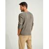 imagePJ PAUL JONES Mens Sweaters Solid Color Soft Warm Pullover Sweaters JerseyKhaki