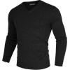 imagePJ PAUL JONES Mens V Neck Pullover Lightweight Wool Blend Long Sleeve Knit SweaterBlack