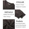 imagePJ PAUL JONES Mens V Neck Pullover Lightweight Wool Blend Long Sleeve Knit SweaterDark Khaki