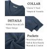 imagePJ PAUL JONES Mens V Neck Pullover Lightweight Wool Blend Long Sleeve Knit SweaterDenim Blue