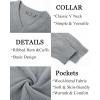 imagePJ PAUL JONES Mens V Neck Pullover Lightweight Wool Blend Long Sleeve Knit SweaterGray