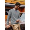 imagePJ PAUL JONES Mens V Neck Pullover Lightweight Wool Blend Long Sleeve Knit SweaterGray