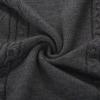 imagePJ PAUL JONES Mens V Neck Sweater Vest Cable Knitted Pullover Sweaters VestBlack Grey