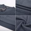 imagePJ PAUL JONES Mens V Neck Sweater Vest Cable Knitted Pullover Sweaters VestDark Blue