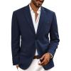 imagePJ PAUL JONES Mens Casual Sport Coats Two Buttons Lightweight Business Sport BlazerBluea