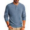 imagePJ PAUL JONES Mens Sweaters Solid Color Soft Warm Pullover Sweaters JerseyBlue