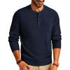 imagePJ PAUL JONES Mens Sweaters Solid Color Soft Warm Pullover Sweaters JerseyNavy