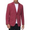 imagePJ Paul Jones Mens Herringbone Blazer Jacket Lightweight Casual Knit Sport CoatWine