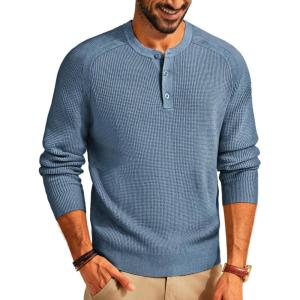 imagePJ PAUL JONES Mens Sweaters Solid Color Soft Warm Pullover Sweaters JerseyBlue