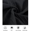 imagePJ PAUL JONES Mens Casual Button Down Shirts  Short Sleeve Summer Textured Beach WrinkleFree ShirtsBlack