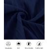 imagePJ PAUL JONES Mens Casual Button Down Shirts  Short Sleeve Summer Textured Beach WrinkleFree ShirtsDeep Blue