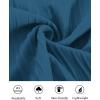 imagePJ PAUL JONES Mens Casual Button Down Shirts  Short Sleeve Summer Textured Beach WrinkleFree ShirtsDenim Blue
