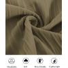 imagePJ PAUL JONES Mens Casual Button Down Shirts  Short Sleeve Summer Textured Beach WrinkleFree ShirtsKhakigreen