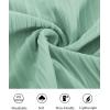 imagePJ PAUL JONES Mens Casual Button Down Shirts  Short Sleeve Summer Textured Beach WrinkleFree ShirtsLight Green