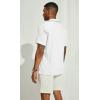 imagePJ PAUL JONES Mens Casual Button Down Shirts  Short Sleeve Summer Textured Beach WrinkleFree ShirtsWhite