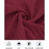imagePJ PAUL JONES Mens Casual Button Down Shirts  Short Sleeve Summer Textured Beach WrinkleFree ShirtsWine Red