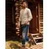 imagePJ PAUL JONES Mens Crewneck Sweater Lightweight Casual Knit Texture Pullover for Fall WinterApricot