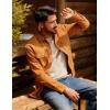 imagePJ PAUL JONES Mens Crewneck Sweater Lightweight Casual Knit Texture Pullover for Fall WinterApricot