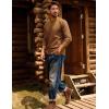 imagePJ PAUL JONES Mens Crewneck Sweater Lightweight Casual Knit Texture Pullover for Fall WinterCoffee