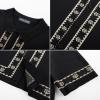 imagePJ PAUL JONES Mens Polo Shirts 70s Vintage Shirts Contrast Knitted Polo ShirtsBlacka