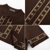 imagePJ PAUL JONES Mens Polo Shirts 70s Vintage Shirts Contrast Knitted Polo ShirtsCoffeea
