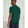 imagePJ PAUL JONES Mens Polo Shirts Regular Fit Textured VNeck Knit Golf PolosDark Green