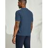 imagePJ PAUL JONES Mens Polo Shirts Regular Fit Textured VNeck Knit Golf PolosIndigoblue