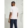 imagePJ PAUL JONES Mens Polo Shirts Regular Fit Textured VNeck Knit Golf PolosIvory White