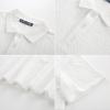 imagePJ PAUL JONES Mens Polo Shirts Short Sleeve Casual Collared Shirts Textured Stretchy Golf ShirtsWhite