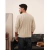 imagePJ PAUL JONES Mens Pullover Sweater Crewneck Textured Long Sleeve Knitted SweatersApricot