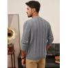 imagePJ PAUL JONES Mens Pullover Sweater Crewneck Textured Long Sleeve Knitted SweatersGrey