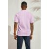 imagePJ PAUL JONES Mens Textured Knit Polo Shirts Regular Fit Stretchy Golf ShirtsLight Pink
